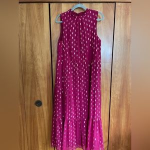 Pink and gold Donna Ricco sleeveless maxi